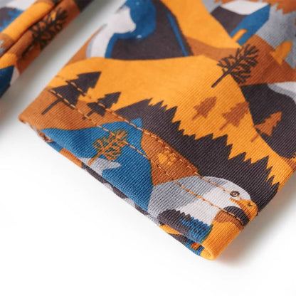 Kinderpyjama Mit Langen Ärmeln Cognac 104