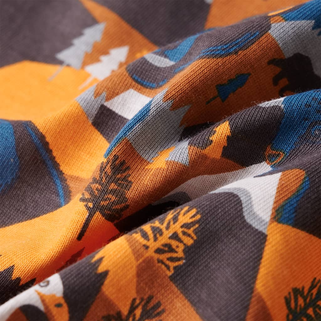 Kinderpyjama Mit Langen Ärmeln Cognac 104