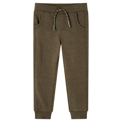 Kinder-Trainingshose Khaki Melange 140