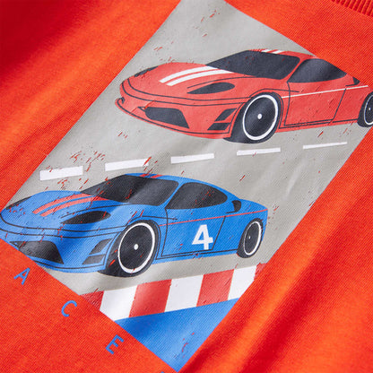 Kinder-Langarmshirt Hellorange 128