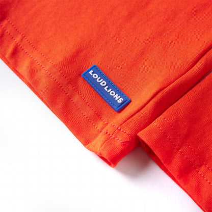 Kinder-Langarmshirt Hellorange 128