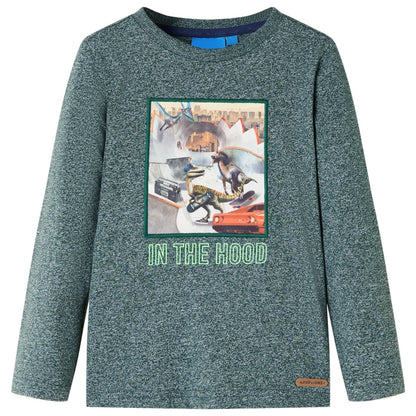 Kinder-Langarmshirt Melange 104