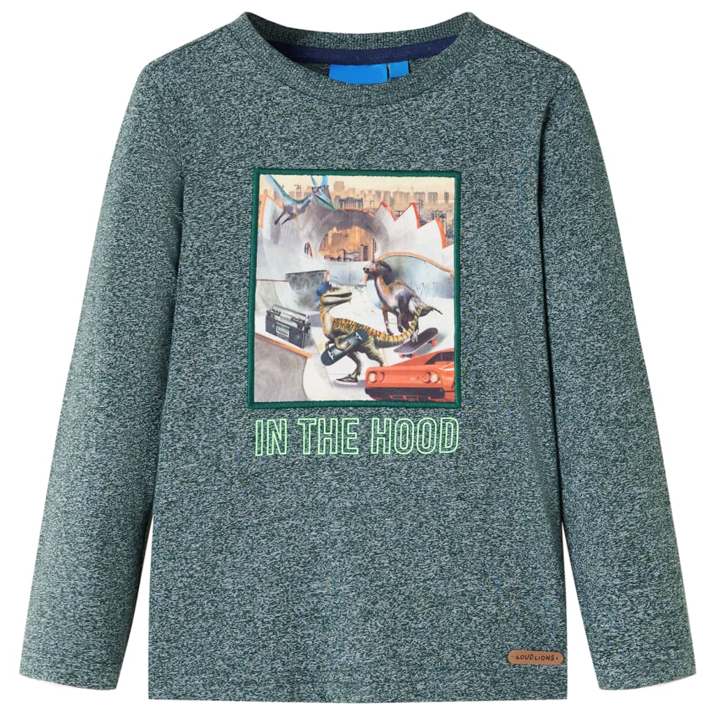 Kinder-Langarmshirt Melange 104