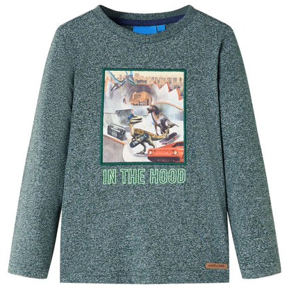 Kinder-Langarmshirt Melange 104