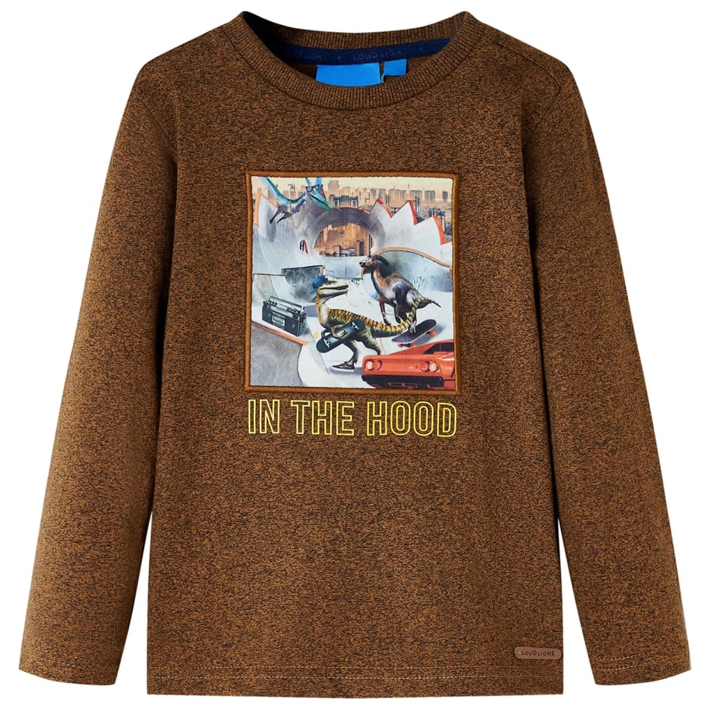 Kinder-Langarmshirt Melange 104