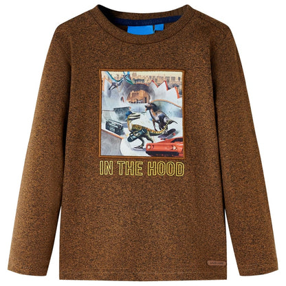 Kinder-Langarmshirt Melange 104