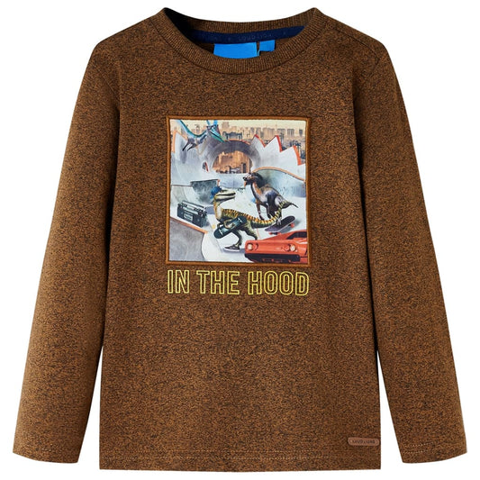 Kinder-Langarmshirt Melange 104