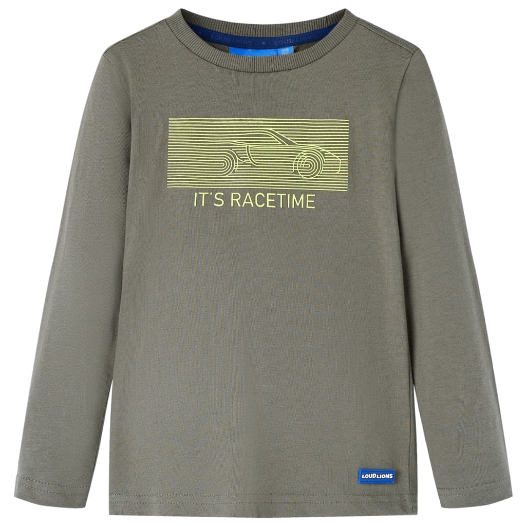 Kinder-Langarmshirt Khaki 104