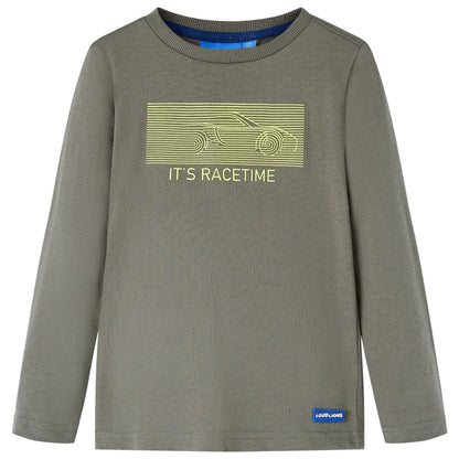 Kinder-Langarmshirt Khaki 104