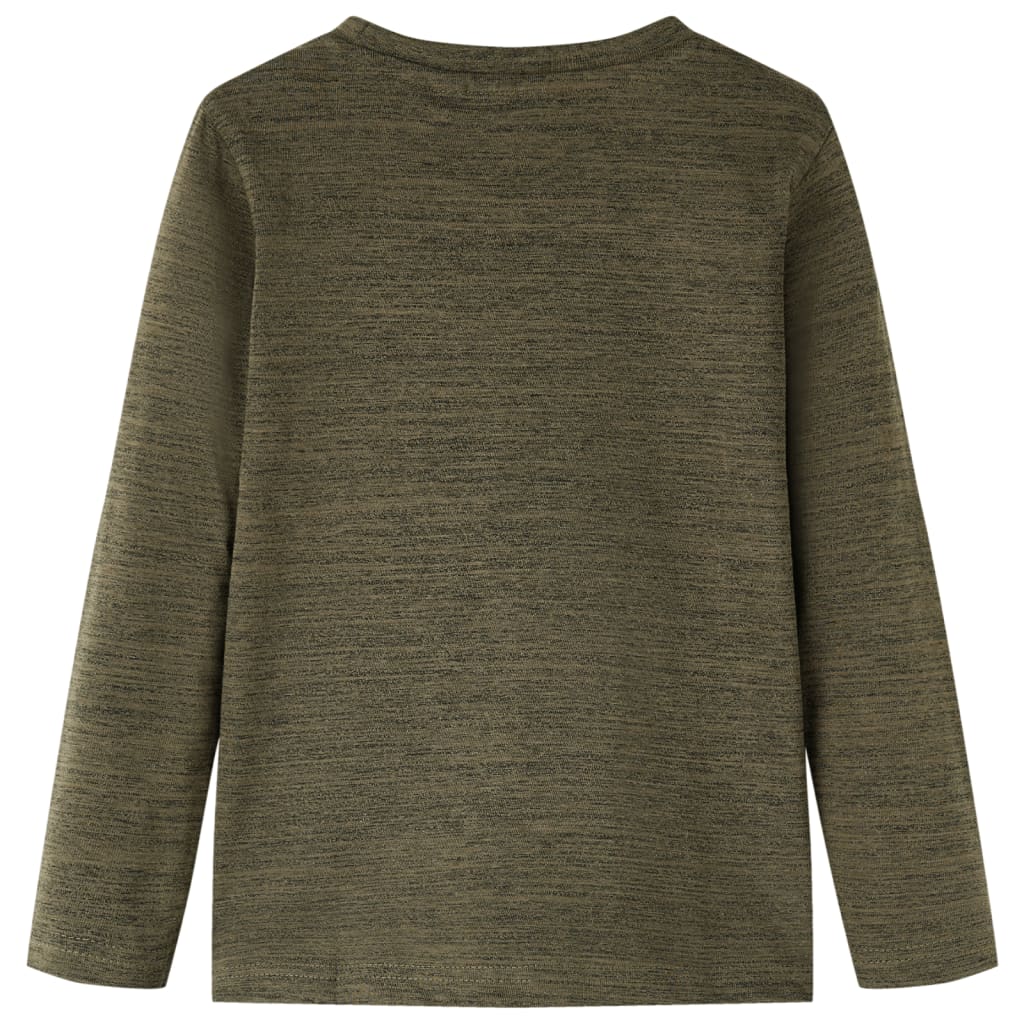 Kinder-Langarmshirt Dunkles Melange 92