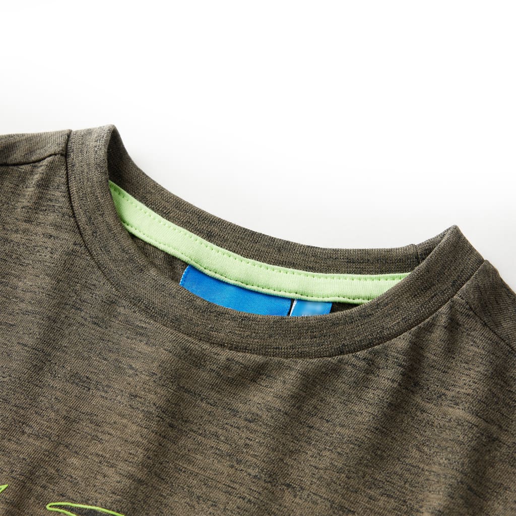 Kinder-Langarmshirt Dunkles Melange 92