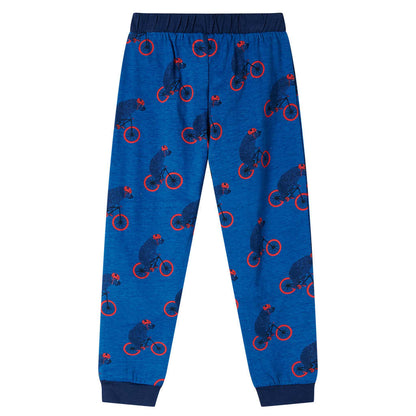 Kinderpyjama Mit Langen Ärmeln Petrolblau 128