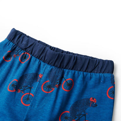 Kinderpyjama Mit Langen Ärmeln Petrolblau 128