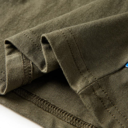 Kinder-Langarmshirt Khaki 92