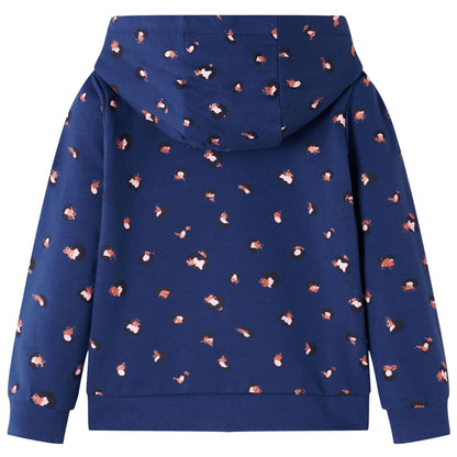 Kinder-Kapuzenpullover Marineblau 104