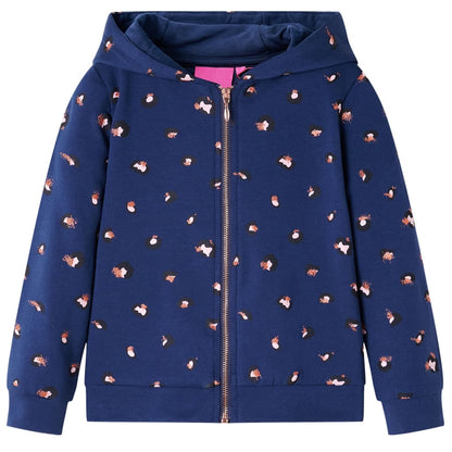 Kinder-Kapuzenpullover Marineblau 104