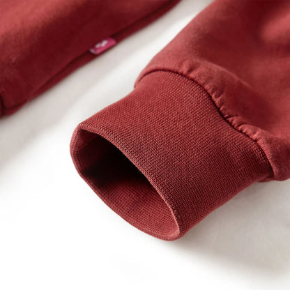 Kinder-Sweatshirt Farbblock Rosa Und Henna 104