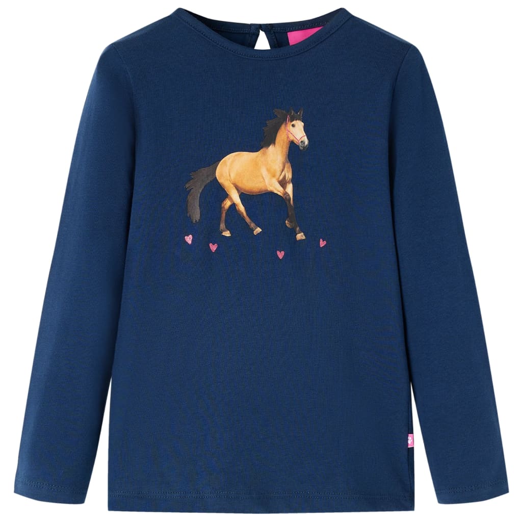 Kinder-Langarmshirt Himbeerrot 92