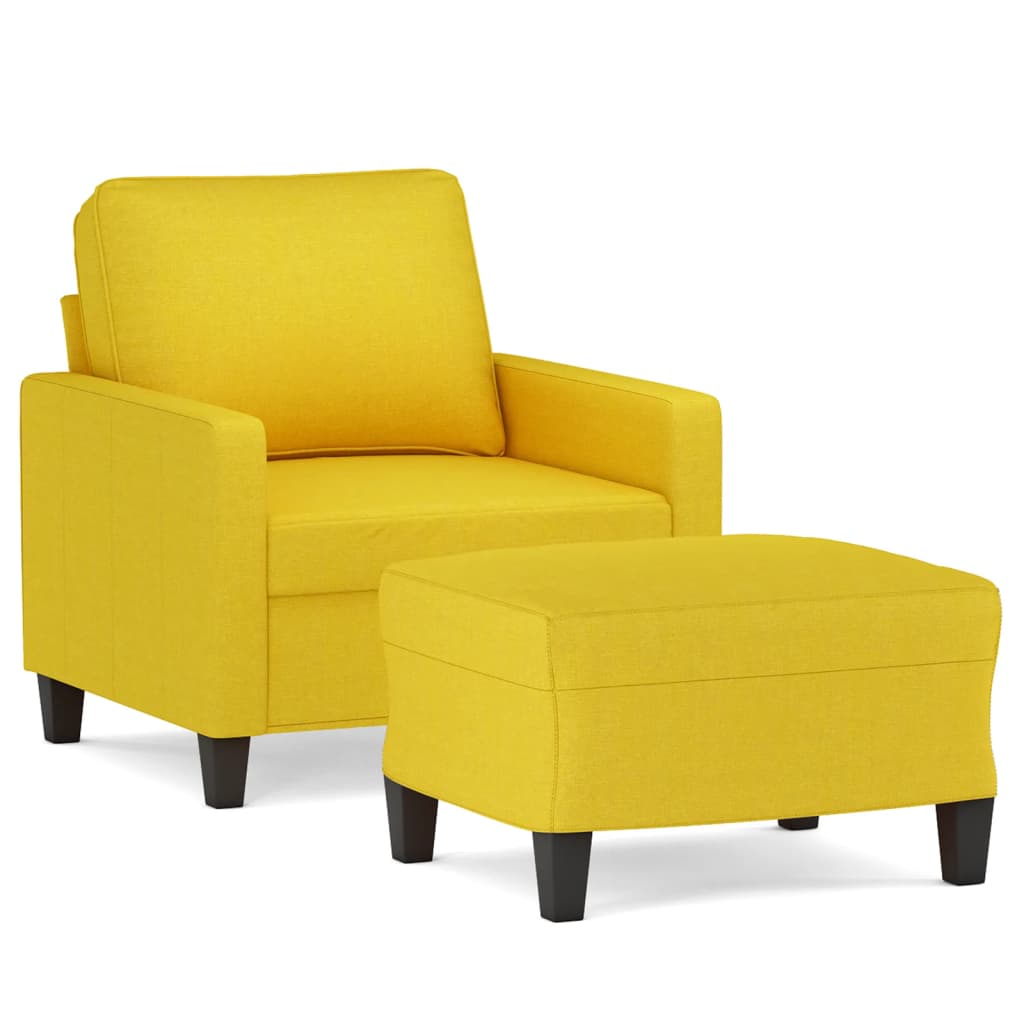 Sessel Mit Hocker 60 Cm Stoff