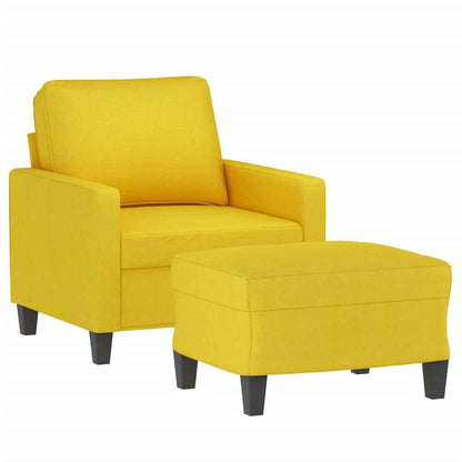 Sessel Mit Hocker 60 Cm Stoff