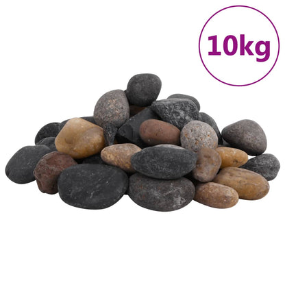 Polierte Kiesel 25 Kg Mehrfarbig 2-5 Cm