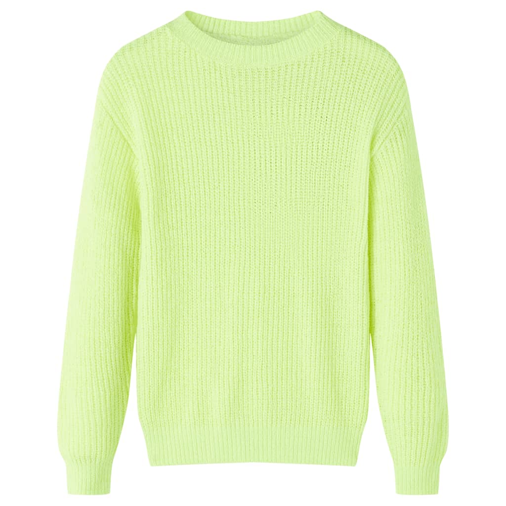 Kinderpullover Gestrickt Neon 116