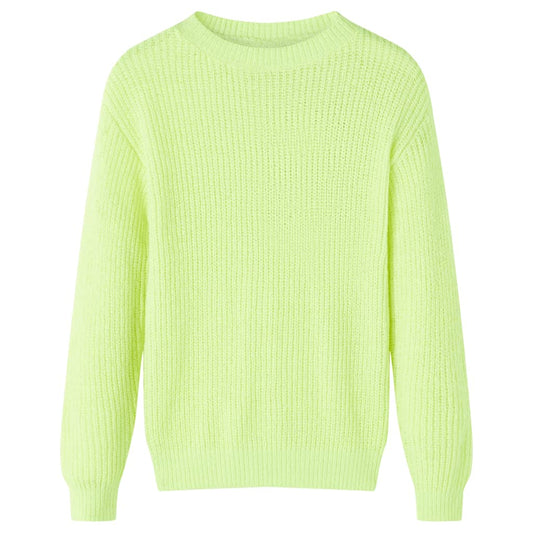 Kinderpullover Gestrickt Neon 116