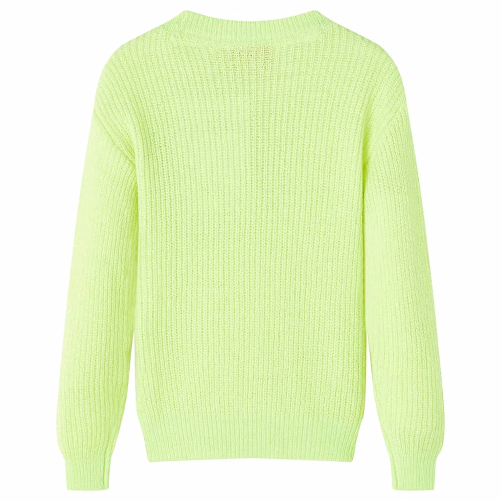 Kinderpullover Gestrickt Neon 116
