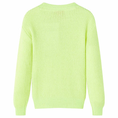 Kinderpullover Gestrickt Neon 116