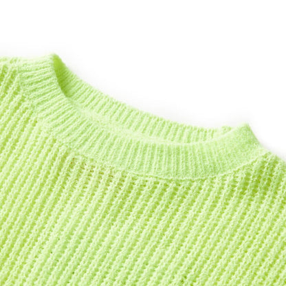 Kinderpullover Gestrickt Neon 116