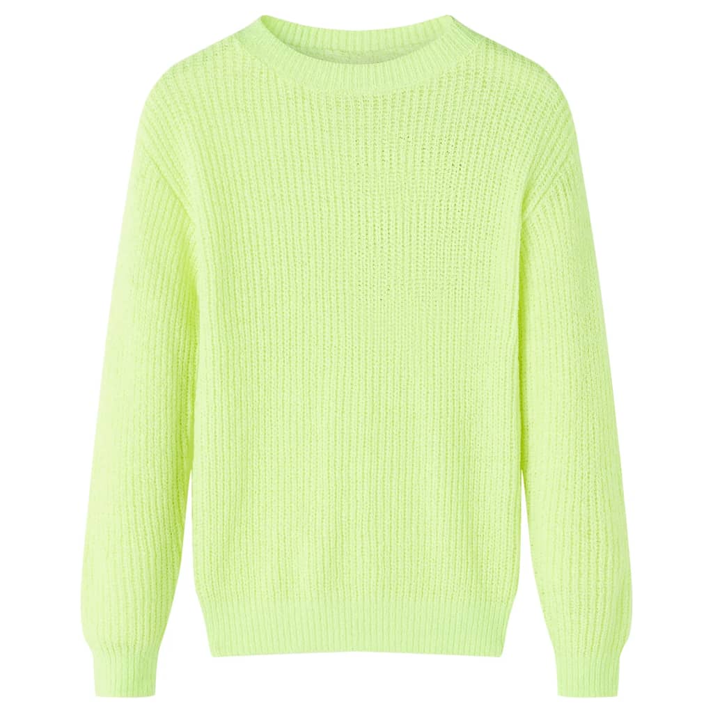 Kinderpullover Gestrickt Neon 116