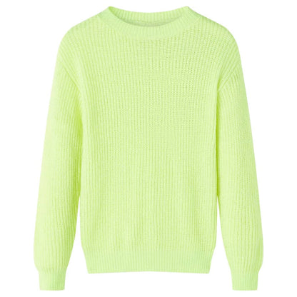 Kinderpullover Gestrickt Neon 116