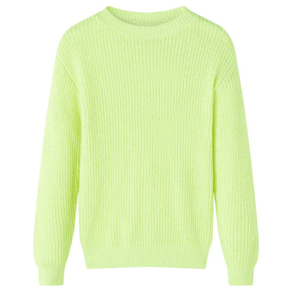 Kinderpullover Gestrickt Neon 116
