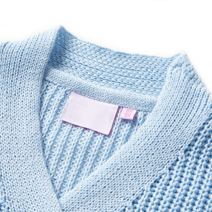 Kinder-Strickjacke Blau 92