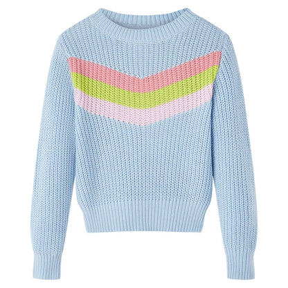 Kinderpullover Gestrickt Blau 116