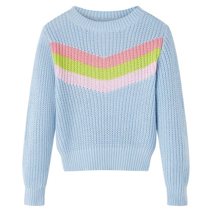 Kinderpullover Gestrickt Blau 116