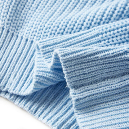 Kinderpullover Gestrickt Blau 116