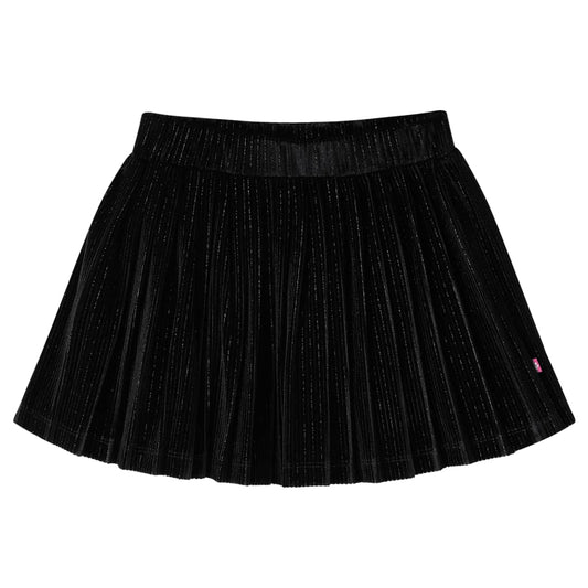 Kinder-Faltenrock Mit Lurex Schwarz 92