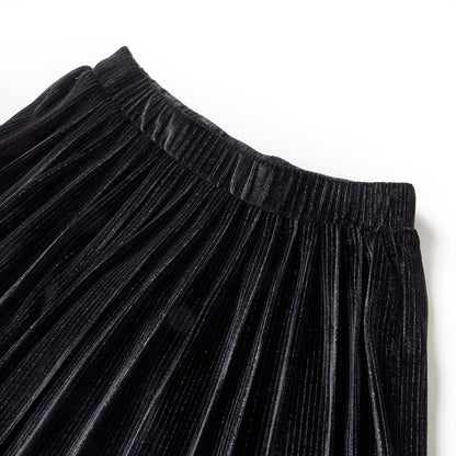 Kinder-Faltenrock Mit Lurex Schwarz 92