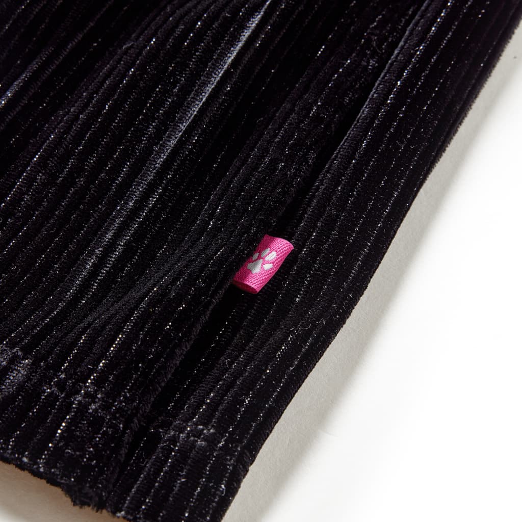 Kinder-Faltenrock Mit Lurex Schwarz 92