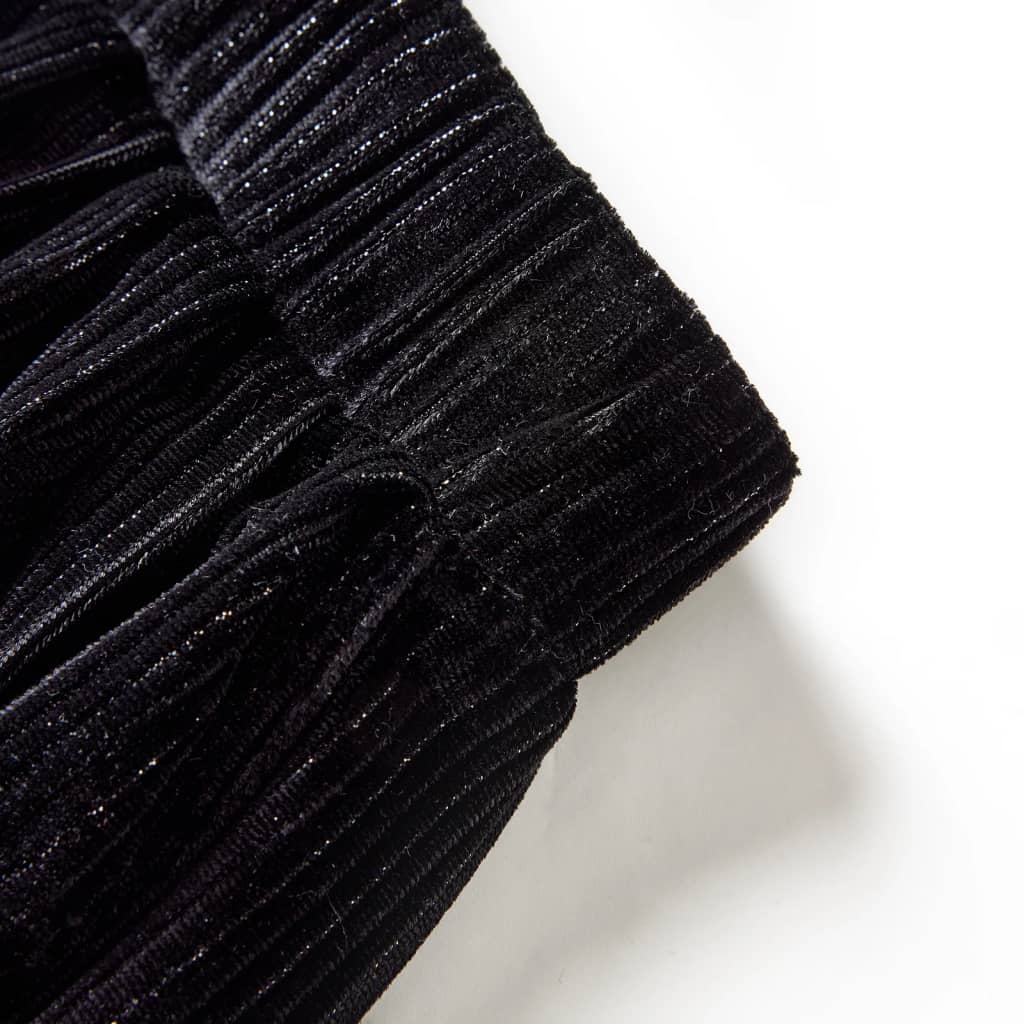 Kinder-Faltenrock Mit Lurex Schwarz 92