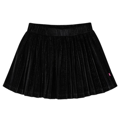 Kinder-Faltenrock Mit Lurex Schwarz 92