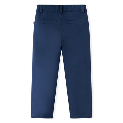 Kinderhose Mit Schwarzen Zierleisten Marineblau 104