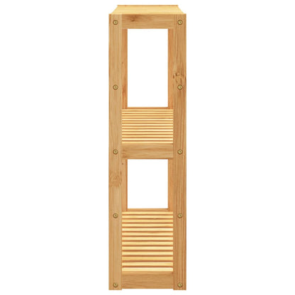 Badregal Mit 3 Ablagen Wandmontage 60X15X54 Cm Bambus