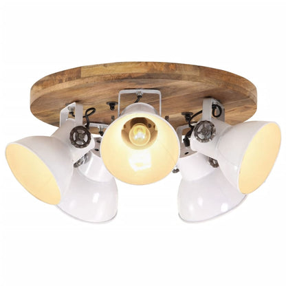 Wandlampe Industriestil 65X25 Cm E27 Weiß