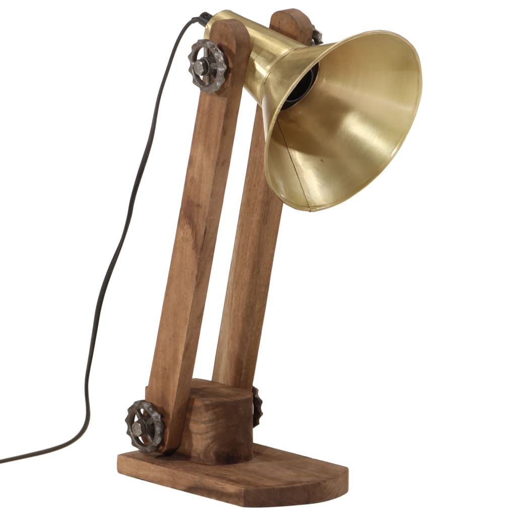 Schreibtischlampe 25 W Antik- 23X13X52 Cm E27 Messing