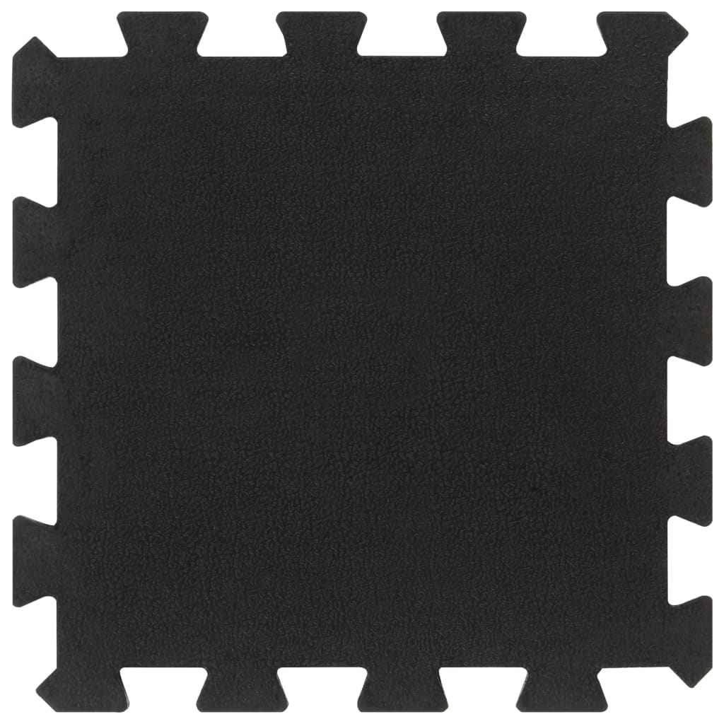 Bodenfliesen Aus Gummi 9 Stk. Schwarz 16 Mm 30X30 Cm