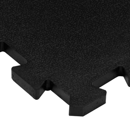 Bodenfliesen Aus Gummi 9 Stk. Schwarz 16 Mm 30X30 Cm