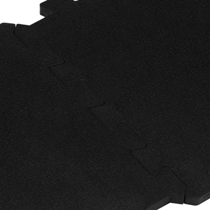 Bodenfliesen Aus Gummi 9 Stk. Schwarz 16 Mm 30X30 Cm