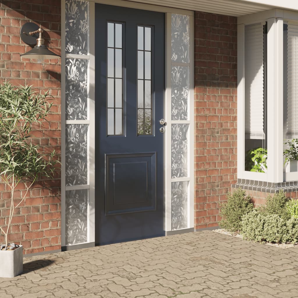 Fensterfolie Matt Blumenmuster 90X500 Cm Pvc Frosted Blume